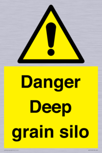 Danger Deep grain silo